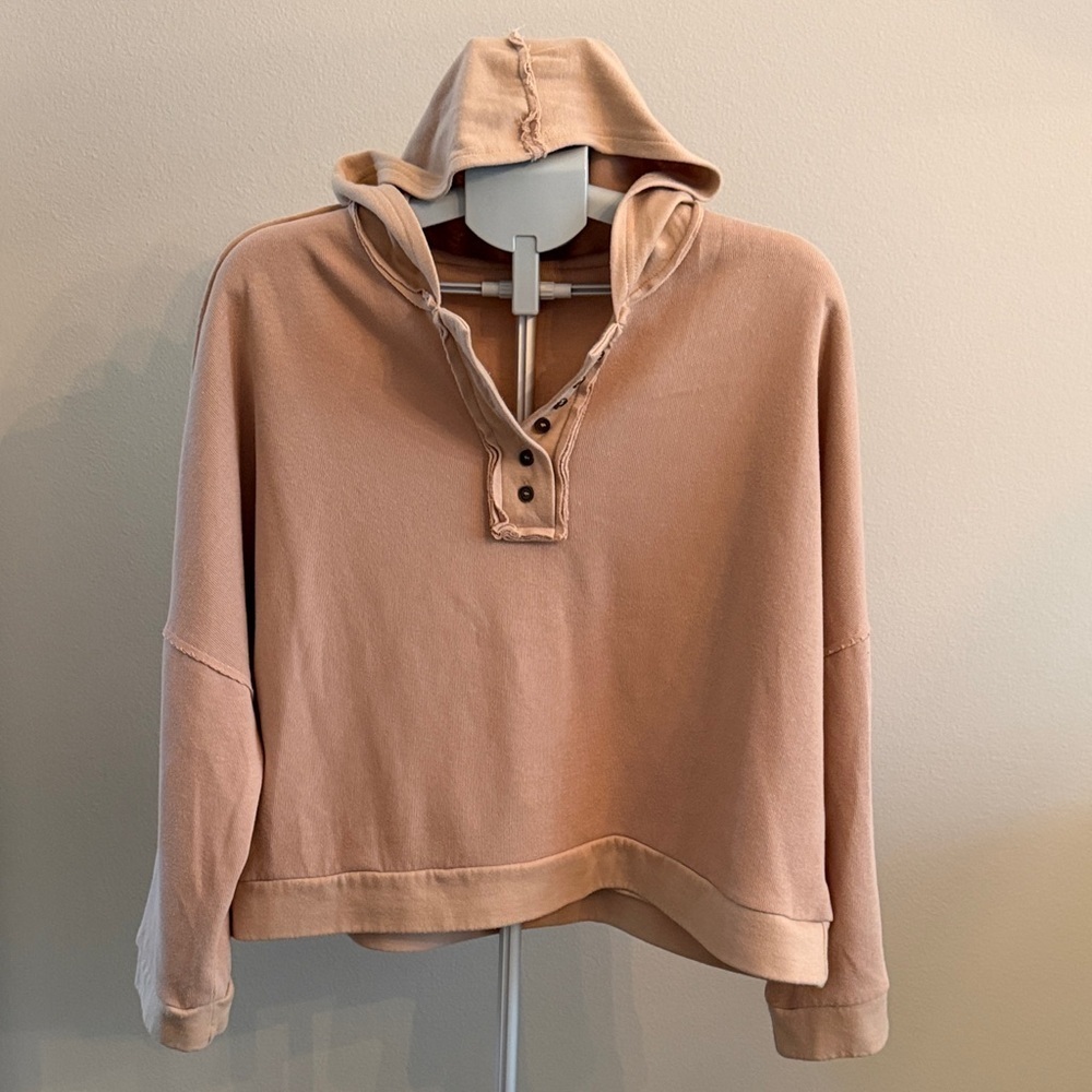Foxy Boutique Casual Crop Tan Women's Hoodie